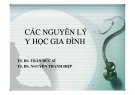 Bài giảng Các nguyên lý y học gia đình - TS. BS. Trần Đức Sĩ, TS. BS. Nguyễn Thanh Hiệp