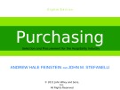 Lecture Purchasing: Selection and procurement for the hospitality industry (8th edition): Chapter 13 - Feinstein, Stefanelli