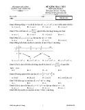 Đề kiểm tra 1 tiết môn Giải Tích 12 - THPT Krông Nô - Mã đề 006