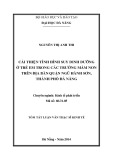 Tóm tắt luận văn thạc sĩ kinh tế: Cải thiện tình hình suy dinh dưỡng ở trẻ em trong các trường mầm non trên địa bàn quận Ngũ Hành Sơn, Thành phố Đà Nẵng