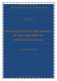 Luận văn Thạc sĩ Sinh học: Dùng tảo xử lý nước thải kênh Tàu Hũ - Bến Nghé trên nền nước ngọt và nước lợ