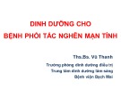 Bài giảng Dinh dưỡng cho bệnh phổi tắc nghẽn mạn tính