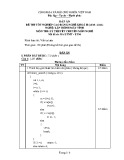 Đáp án đề thi tốt nghiệp cao đẳng nghề khoá II (năm 2008 - 2011) nghề Lập trình máy tính môn thi lý thuyết chuyên môn nghề - Mã đề thi: DA LTMT - LT40