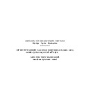 Đề thi tốt nghiệp cao đẳng nghề khoá II (năm 2008 - 2011) nghề Quản trị cơ sở dữ liệu môn thực hành nghề - Mã đề thi: QTCSDL-TH26