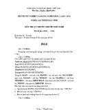 Đề thi tốt nghiệp cao đẳng nghề khoá II (năm 2008 - 2011) nghề Lập trình máy tính môn thi lý thuyết chuyên môn nghề - Mã đề thi: LTMT - LT43