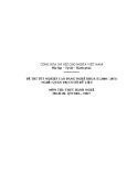 Đề thi tốt nghiệp cao đẳng nghề khoá II (năm 2008 - 2011) nghề Quản trị cơ sở dữ liệu môn thực hành nghề - Mã đề thi: QTCSDL-TH27