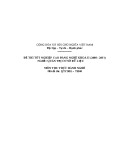 Đề thi tốt nghiệp cao đẳng nghề khoá II (năm 2008 - 2011) nghề Quản trị cơ sở dữ liệu môn thực hành nghề - Mã đề thi: QTCSDL-TH40