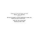 Đề thi tốt nghiệp cao đẳng nghề khoá II (năm 2008 - 2011) nghề Quản trị cơ sở dữ liệu môn thực hành nghề - Mã đề thi: QTCSDL-TH42