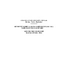 Đề thi tốt nghiệp cao đẳng nghề khoá II (năm 2008 - 2011) nghề Quản trị cơ sở dữ liệu môn thực hành nghề - Mã đề thi: QTCSDL-TH44