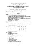 Đề thi tốt nghiệp cao đẳng nghề khoá I (năm 2008 - 2011) nghề Lập trình máy tính môn thi lý thuyết chuyên môn nghề - Mã đề thi: LTMT - LT14