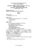 Đề thi tốt nghiệp cao đẳng nghề khoá II (năm 2008 - 2011) nghề Lập trình máy tính môn thi lý thuyết chuyên môn nghề - Mã đề thi: LTMT - LT49