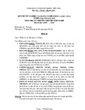 Đề thi tốt nghiệp cao đẳng nghề khoá II (năm 2008 - 2011) nghề Lập trình máy tính môn thi lý thuyết chuyên môn nghề - Mã đề thi: LTMT - LT27