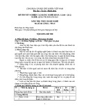 Đề thi tốt nghiệp cao đẳng nghề khoá 3 (2009 - 2012) nghề Quản trị khách sạn môn Thực hành nghề - Mã đề thi: QTKS - TH40