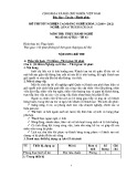 Đề thi tốt nghiệp cao đẳng nghề khoá 3 (2009 - 2012) nghề Quản trị khách sạn môn Thực hành nghề - Mã đề thi: QTKS - TH03