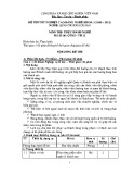 Đề thi tốt nghiệp cao đẳng nghề khoá 3 (2009 - 2012) nghề Quản trị khách sạn môn Thực hành nghề - Mã đề thi: QTKS - TH21