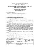 Đề thi tốt nghiệp cao đẳng nghề khoá 3 (2009 - 2012) nghề Quản trị khách sạn môn Thực hành nghề - Mã đề thi: QTKS - TH26