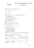Đề thi minh họa kỳ thi THPT Quốc gia năm 2017 môn Toán - Đề số 037