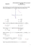 Đề thi minh họa kỳ thi THPT Quốc gia năm 2017 môn Toán - Đề số 041