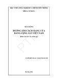 Bài giảng Đường lối cách mạng của Đảng Cộng Sản Việt Nam - Phạm Thị Khánh