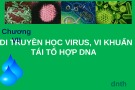 Bài giảng chương 7: Di truyền học virus, vi khuẩn tái tổ hợp DNA