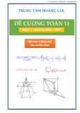 Đề cương Toán lớp 11 HK1 năm 2016-2017