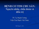 Bài giảng Bệnh cơ tim chu sản: Nguyên nhân, chẩn đoán và điều trị