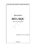 Bài giảng Hóa học