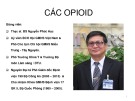 Bài giảng Các OPIOID