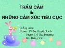 Bài giảng Trầm cảm và những cảm xúc tiêu cực