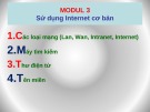 Ôn tập Tin học cơ bản: Modul 3 - ThS. Võ Minh Đức