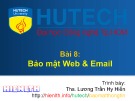 Bài giảng Bảo mật thông tin - Bài 8: Bảo mật Web và Email