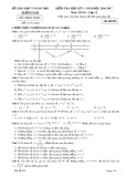 Đề kiểm tra HK 1 môn Toán lớp 12 năm 2017 - Sở GD&ĐT Quảng Nam - Mã đề 009