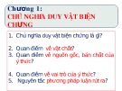 Bài giảng Những nguyên lý cơ bản của chủ nghĩa Mác-Lênin: Chương 1.2 - TS.GVC. Trần Nguyên Ký