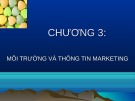 Bài giảng Chương 3: Môi trường và thông tin marketing