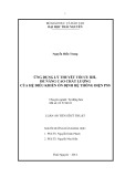 Luận án Tiến sĩ Kỹ thuật: Ứng dụng lý thuyết tối ưu RH để nâng cao chất lượng của hệ điều khiển ổn định hệ thống điện PSS