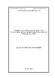 Luận án Tiến sĩ Lâm nghiệp: Nghiên cứu tính đa dạng thực vật và cấu trúc rừng tại Rừng Quốc gia Yên Tử, tỉnh Quảng Ninh