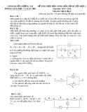 Đề thi HSG cấp huyện đợt 1 môn Vật lý lớp 9 năm 2015-2016 - Phòng GD&ĐT Lương Tài - Đề số 8