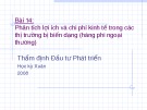 Bài giảng Bài 14: Phân tích lợi ích và chi phí kinh tế trong các thị trường bị biến dạng (hàng phi ngoại thương) - TS. Cao Hào Thi