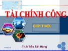 Bài giảng Tài chính công: Chương 1 - Th.S Trần Tấn Hùng