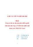 Luận văn: Công tác đào tạo phát triển nguồn nhân lực tại Công ty TNHH nhà nước một thành viên TM&XNK Viettel