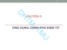 Bài giảng Chính phủ điện tử: Chương 3 - PGS. TS. Nguyễn Văn Minh