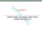 Bài giảng Chính phủ điện tử: Chương 2 - PGS. TS. Nguyễn Văn Minh