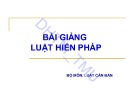 Bài giảng Luật hiến pháp - ĐH Thương Mại