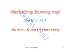 Bài giảng Marketing thương mại - ĐH Thương Mại