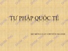 Bài giảng Tư pháp quốc tế - ĐH Thương Mại