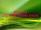 Bài giảng Tin học văn phòng: Bài 9+10 - Đỗ Oanh Cường