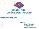 Bài thuyết trình:  Hoạch định chiến lược tài chính (Nhóm 14)