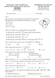 Đề kiểm tra giữa HK 1 môn Toán lớp 10 năm học 2017-2018 - THPT Chuyên Lương Thế Vinh - Mã đề 104