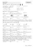 Đề kiểm tra giữa HK 1 môn Toán lớp 12 năm học 2017-2018 - THPT Lý Thái Tổ - Mã đề 485
