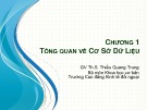 Bài giảng Cơ sở dữ liệu: Chương 1 - Th.S Thiều Quang Trung